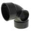 3" x 3" x 2" Hub ABS DWV 90° Elbow with Side Inlet (58079R)