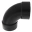 3" x 3" x 1-1/2" Hub ABS DWV 90° Elbow with Side Inlet (58079R)