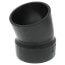 4" Spigot x Hub ABS 22-1/2° Street Elbow (58082)