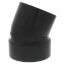 4" Spigot x Hub ABS 22-1/2° Street Elbow (58082)