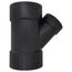 6" x 6" x 4" Hub ABS DWV 45° Reducing Wye (5810R)