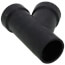 1-1/2" Spigot x Hub x Hub ABS DWV 45° Street Wye (58102)