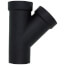 2" Spigot x Hub x Hub ABS DWV 45° Street Wye (58102)