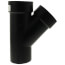 3" Spigot x Hub x Hub ABS DWV 45° Street Wye (58102)