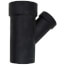 3" x 3" x 2" Spigot x Hub x Hub ABS DWV 45° Street Wye (58102R)