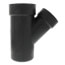 4" x 4" x 3" Spigot x Hub x Hub ABS DWV 45° Street Wye (58102R)