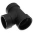 1-1/2" x 1-1/2" x 1-1/4" Hub ABS DWV Sanitary Tee (5811R)