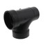 1-1/2" Spigot x Hub x Hub ABS DWV Street Tee (58112)