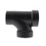 1-1/2" Spigot x Hub x Hub ABS DWV Street Tee (58112)