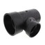 3" x 3" x 2" Spigot x Hub x Hub ABS DWV Street Tee (58112RR)