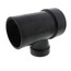 3" x 3" x 2" Spigot x Hub x Hub ABS DWV Street Tee (58112RR)