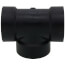 1-1/2" Hub x Hub x FIPT ABS DWV Test Tee (581114V)