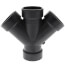 1-1/2" Hub ABS DWV 45° Double Wye (5834)