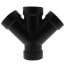2" H x H x H ABS 45° Double Wye (5834)
