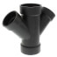 2" x 2" x 1-1/2" x 1-1/2" H x H x H ABS 45° Double Wye (5834R)