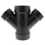 4" x 4" x 3" x 3" H x H x H ABS 45° Double Wye (5834R)
