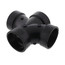 1-1/2" Hub ABS Double Sanitary Tee (5835)
