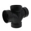 1-1/2" Hub ABS Double Sanitary Tee (5835)