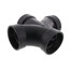 2" H x H x H ABS Double Sanitary Tee (5835)