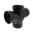 2" H x H x H ABS Double Sanitary Tee (5835)