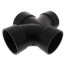 3" H x H x H ABS Double Sanitary Tee (5835)