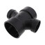 3" x 3" x 2" x 2" H x H x H ABS Double Sanitary Tee (5835R)