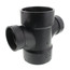 3" x 3" x 2" x 2" H x H x H ABS Double Sanitary Tee (5835R)