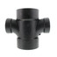 3" x 3" x 2" x 2" H x H x H ABS Double Sanitary Tee (5835R)