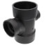 3" x 3" x 2" x 1-1/2" H x H x H ABS Double Sanitary Tee (5835R)