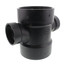 4" x 4" x 2" x 2" H x H x H ABS Double Sanitary Tee (5835R)