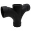 2" H x H x H ABS Double Fixture Tee (5835B)