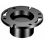 3" or 4" Hub ABS Flush Closet Flange with Pipe Stop & Knockout (5853KO)