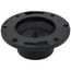 4" x 3" Hub ABS Closet Flange with Knockout Test Plug (5855)