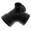 3" x 3" x 3" x 2" x 2" Hub ABS Sanitary Tee with 90° Right & Left Inlets (5870R)