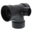 3" x 3" x 3" x 1-1/2" x 1-1/2" Hub ABS Sanitary Tee with 90-Degree Right & Left Inlets (5870R)