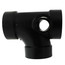 4" x 4" x 4" x 2" x 2" Hub ABS Sanitary Tee with 90° Right & Left Inlets (5870R)