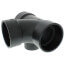 3" x 3" x 3" x 2" Hub ABS Sanitary Tee with 90° Left Inlet (5871)