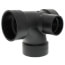 3" x 3" x 3" x 2" Hub ABS Sanitary Tee with 90° Left Inlet (5871)