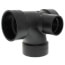 3" x 3" x 3" x 1-1/2" Hub ABS Sanitary Tee with 90° Left Inlet (5871)