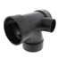 4" x 4" x 4" x 2" Hub ABS Sanitary Tee with 90° Left Inlet (5871)