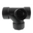 3" x 3" x 2" x 2" Hub ABS Sanitary Tee with 90° Right Inlet (5872)