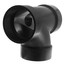 4" x 4" x 4" x 2" Hub ABS Sanitary Tee with 90° Right Inlet (5872)