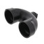 1-1/2" Hub ABS DWV Return Bend w/ 1/2" Cleanout Plug (5878)