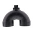 1-1/2" Hub ABS DWV Return Bend w/ 1/2" Cleanout Plug (5878)