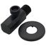 Ceramic Quarter Turn Angle Valve (Matte Black), IAO36005-BL