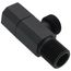 Ceramic Quarter Turn Angle Valve (Matte Black), IAO36005-BL