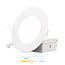 4" 5CCT Selectable New Construction 9W 850LM 0-10V Dimmable LED Light 120-277V - White (6 Pack)