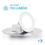 4" 3000K Recessed LED Downlight, 9W, 750 Lumens, Triac Dimming, Wet Rated - Warm White (6 Pack)