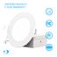 4" 3000K Recessed LED Downlight, 9W, 750 Lumens, Triac Dimming, Wet Rated - Warm White (6 Pack)