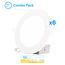 6" LED with Night Light Selectable 12W 1050LM Dimmable (6 Pack)
